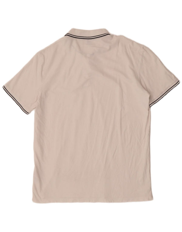 Camisa polo masculina Jack & Jones Core manga curta regular fit 2XL algodão branco