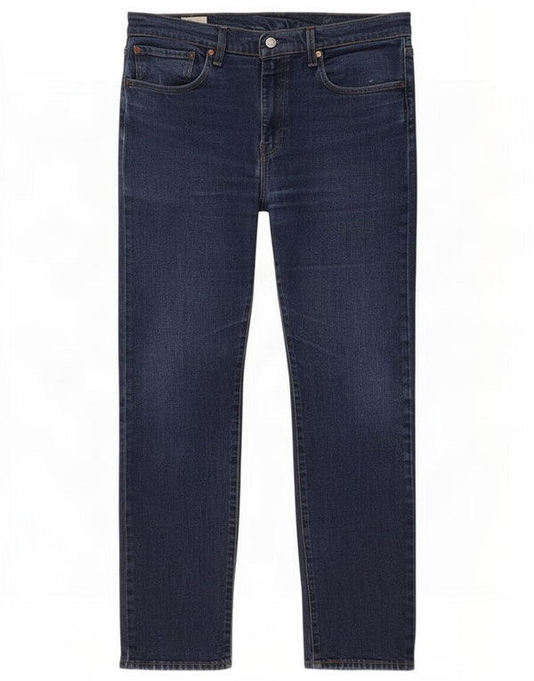 Levi's Masculino 502 Tapered Jeans W36 L34 Azul Algodão