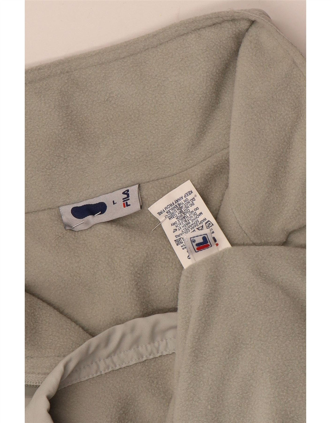 Jaqueta corta-vento masculina Fila Liner UK 40 poliéster cinza grande