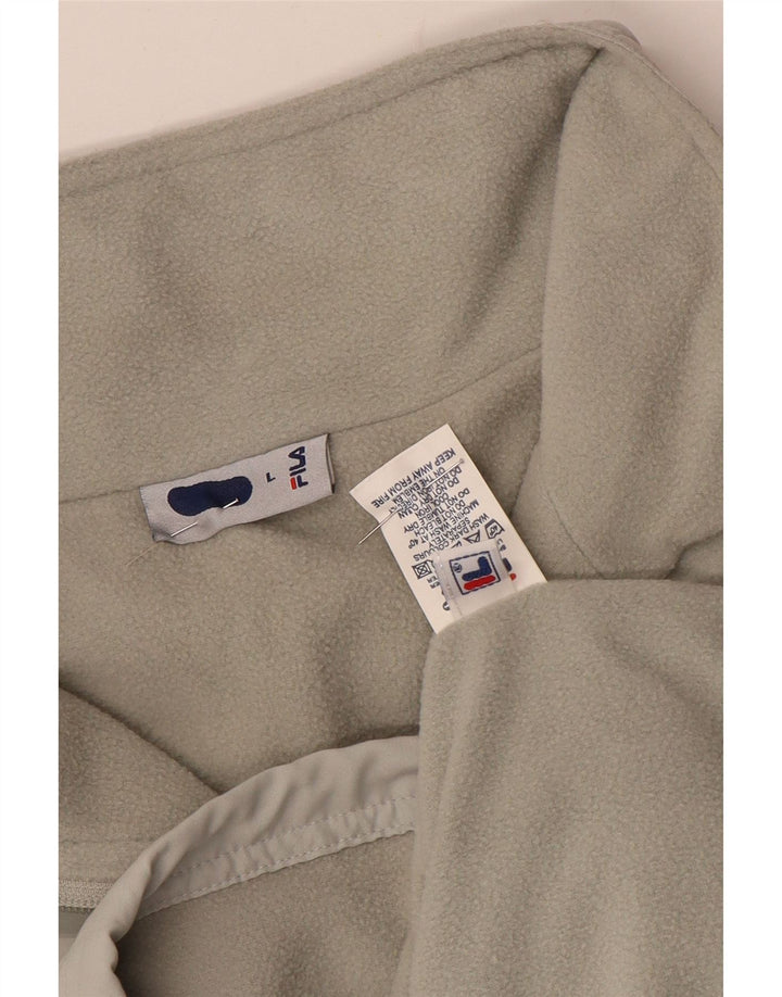 Jaqueta corta-vento masculina Fila Liner UK 40 poliéster cinza grande