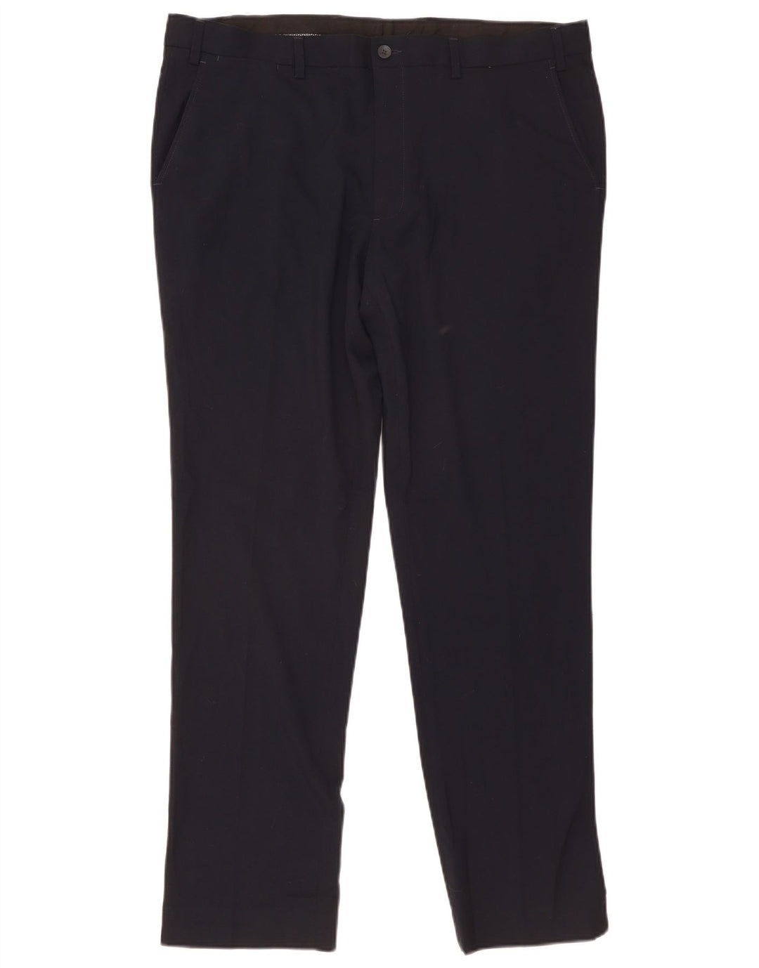 Calça Chino Slim Masculina Marks & Spencer W40 L33 Azul Marinho Poliéster
