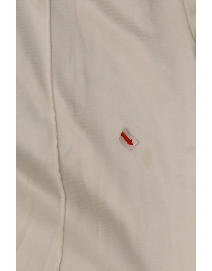 Calças de treino masculinas ADIDAS poliéster branco médio