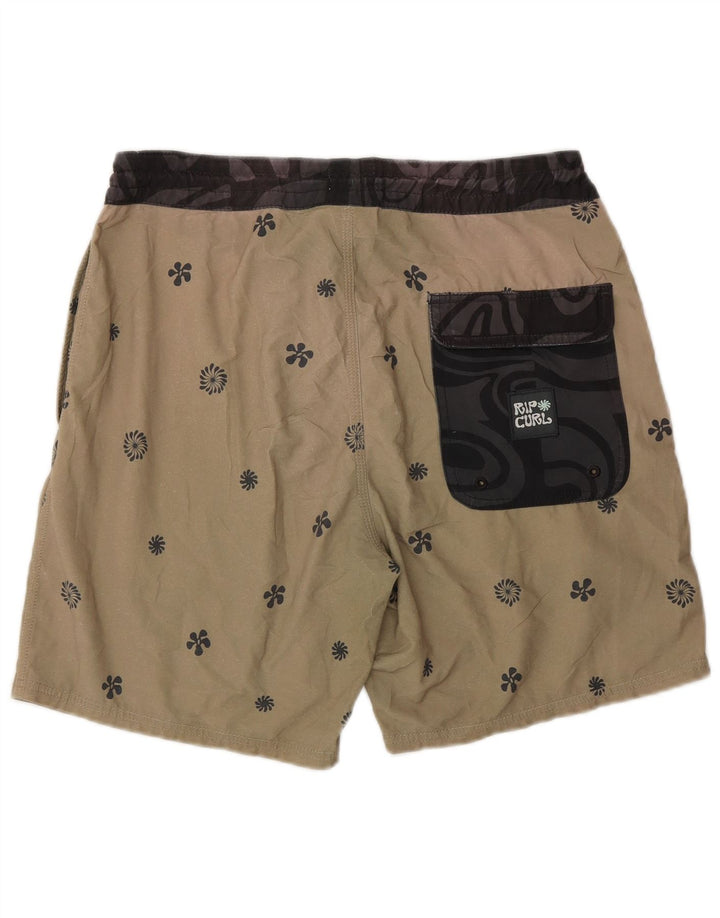 Rip Curl Shorts de banho masculino XS poliéster floral bege