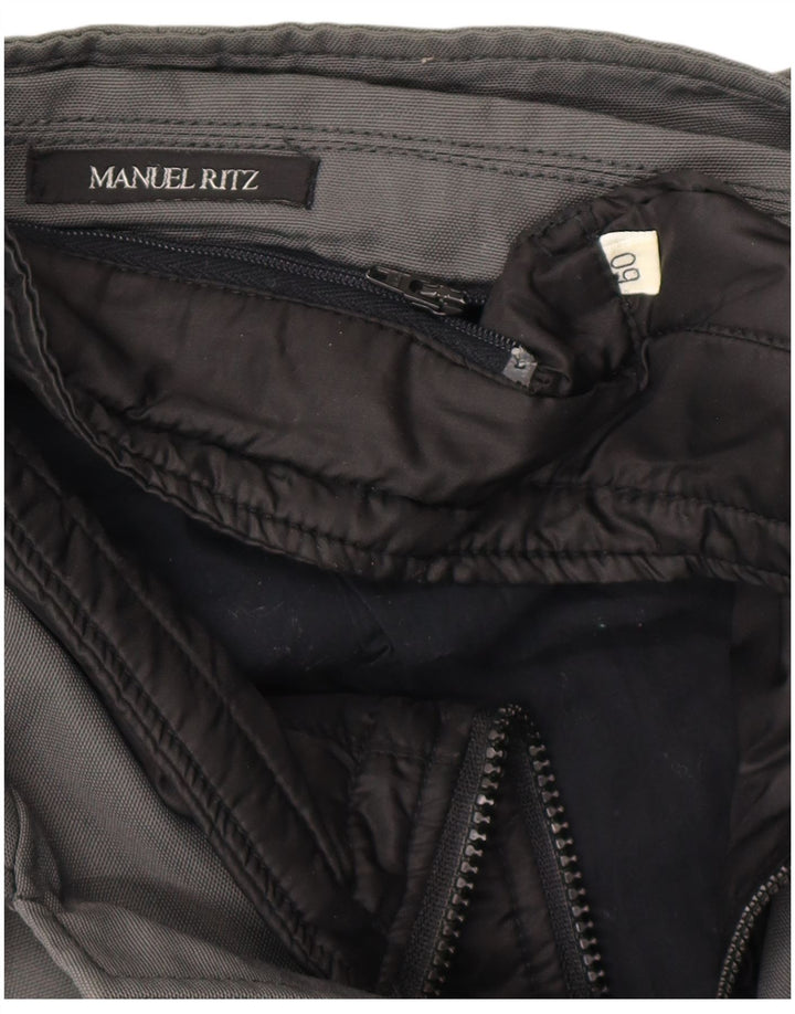 Jaqueta utilitária masculina Manuel Ritz UK 44 2XL cinza