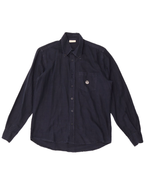 Camisa masculina North Sails médio azul marinho algodão