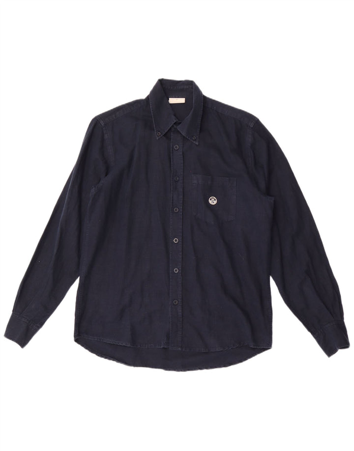 Camisa masculina North Sails médio azul marinho algodão