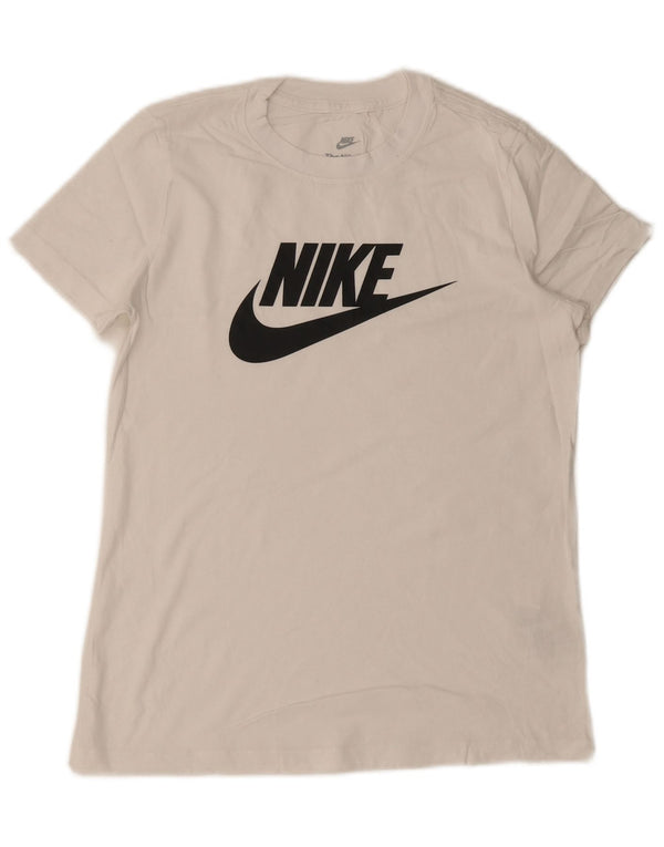 Camiseta gráfica masculina NIKE Top pequeno algodão branco