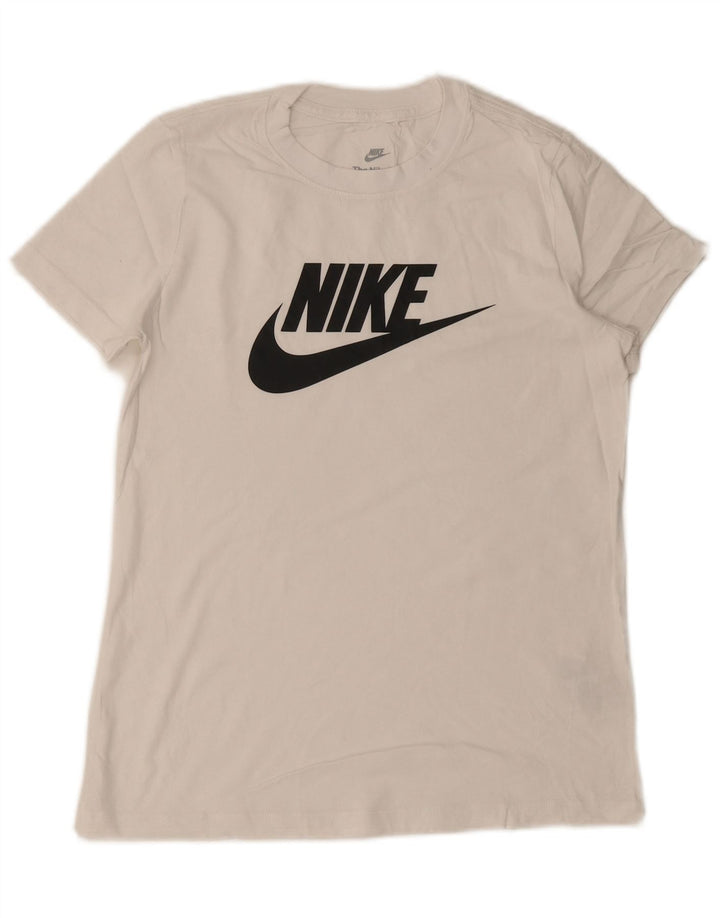 Camiseta gráfica masculina NIKE Top pequeno algodão branco