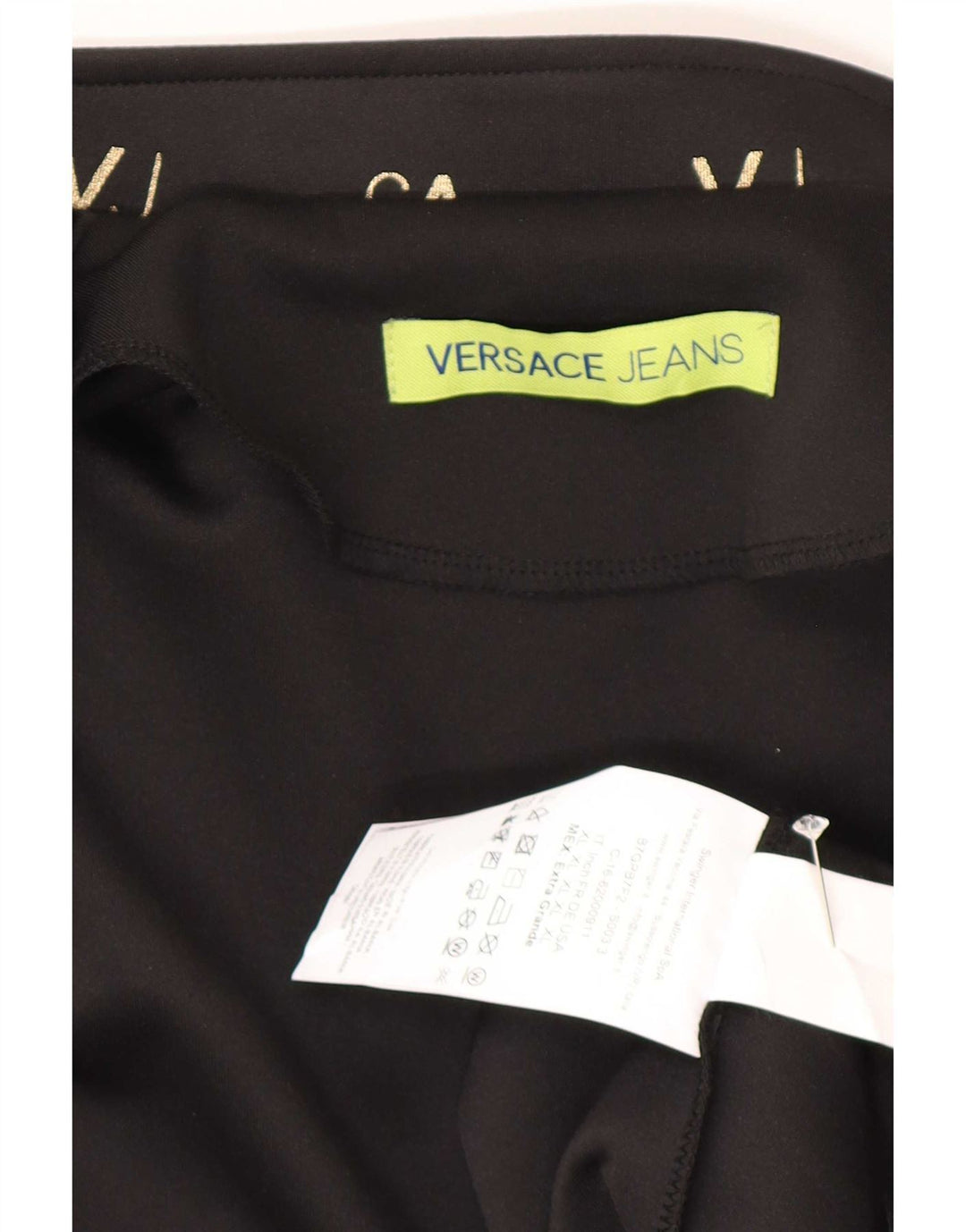 Versace Mens Graphic Tracksuit Top Jaqueta XL Preto Poliéster Esportes