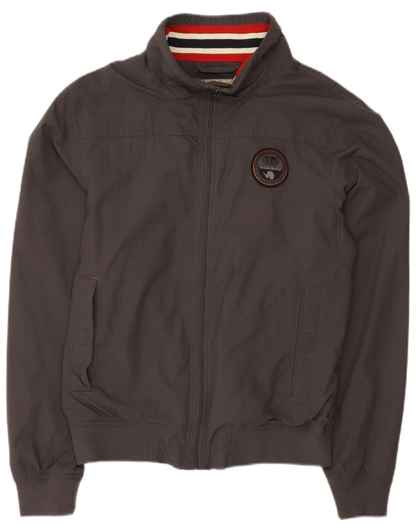 Jaqueta bomber masculina Napapijri UK 38 poliamida cinza médio