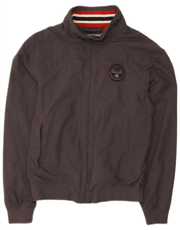 Jaqueta bomber masculina Napapijri UK 38 poliamida cinza médio