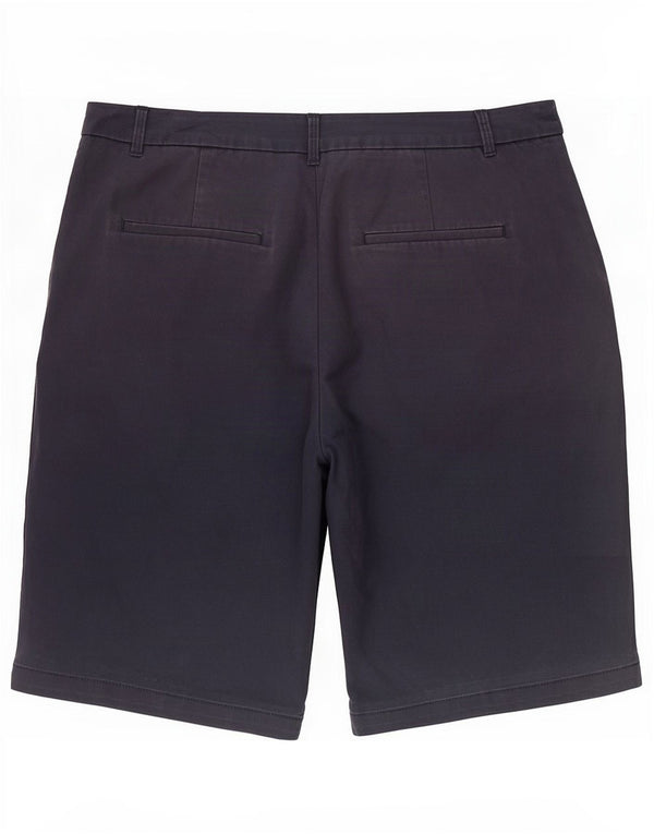 Shorts chino feminino Marks & Spencer Reino Unido 14 grande W32 algodão azul marinho