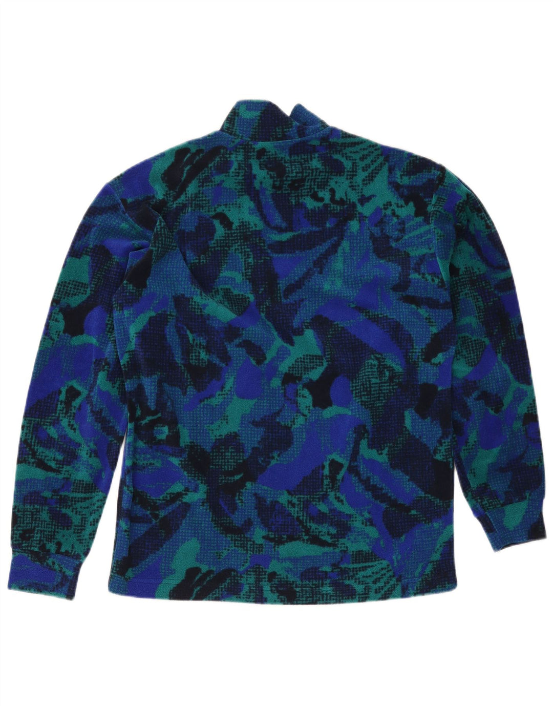 Fila Mens Abstract Pattern Fleece Jumper IT 48 Medium Blue Colourblock