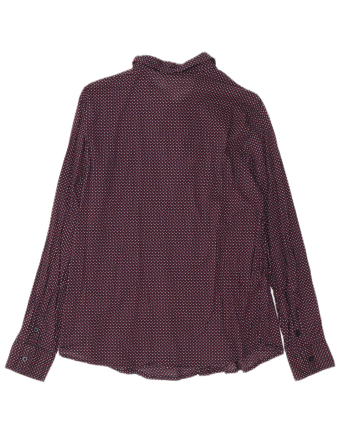 Camisa feminina com estampa abstrata BENETTON Reino Unido 14 algodão multicolorido médio