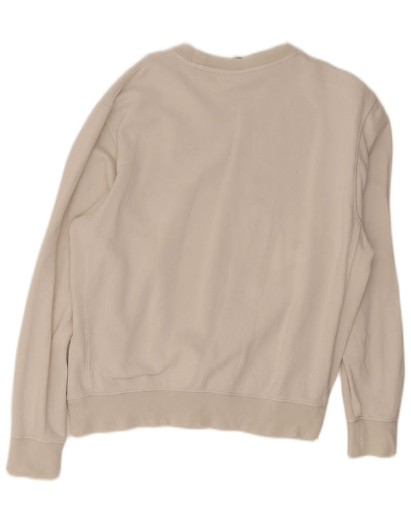 Nike masculino gráfico moletom jumper médio algodão branco