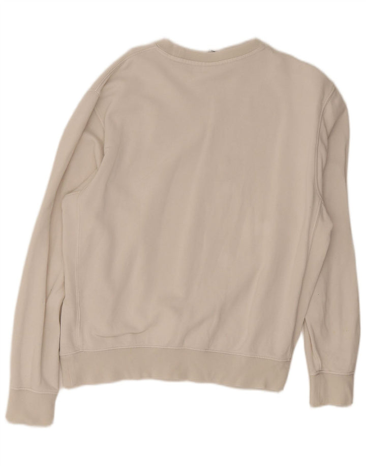 Nike masculino gráfico moletom jumper médio algodão branco