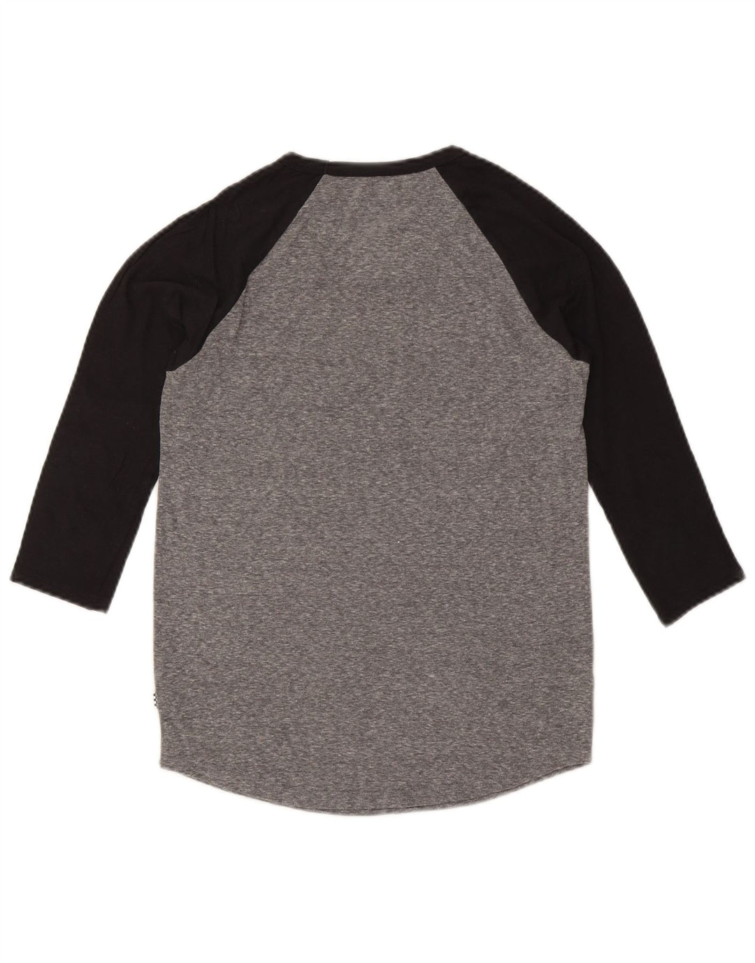 Top gráfico feminino VANS manga 3/4 UK 10 pequeno cinza colorblock