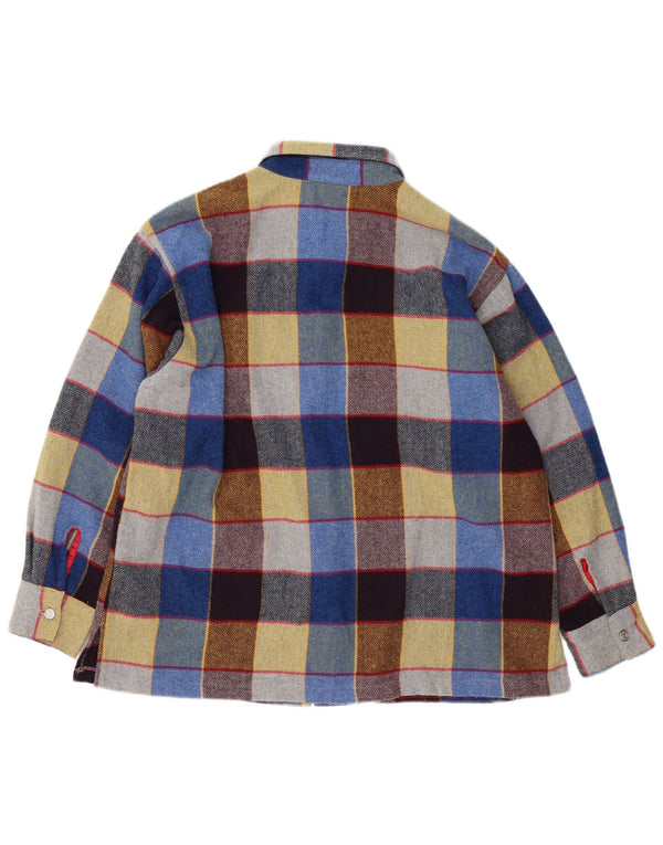 Camiseta feminina Benetton com ajuste solto IT 46 grande xadrez multicolorido