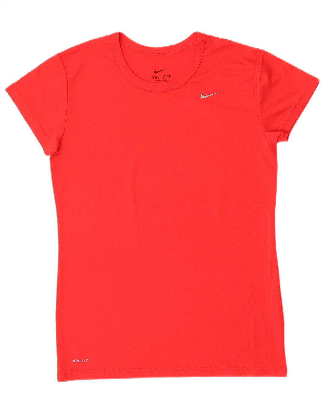 Camiseta feminina NIKE Dri Fit UK 12 poliéster vermelho médio