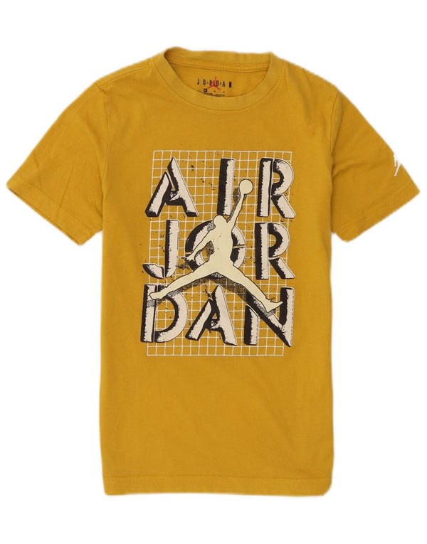 Camiseta Jordan Boys Graphic Top 10-11 Anos Médio Algodão Amarelo