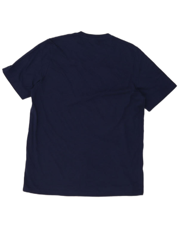 Camiseta masculina Adidas grande algodão azul marinho