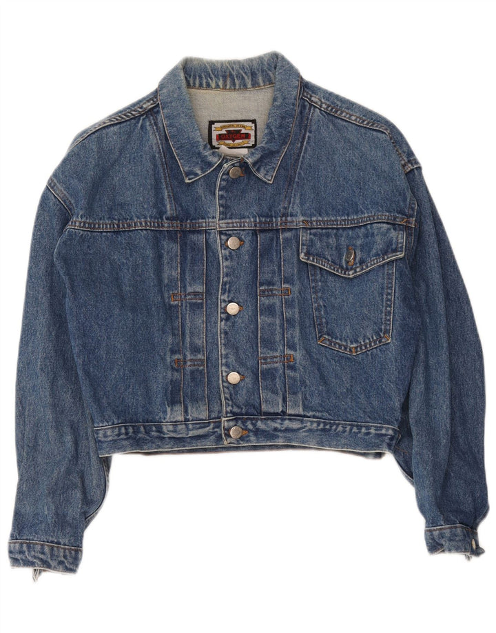 Jaqueta jeans feminina Oxygen Crop UK 12 azul médio