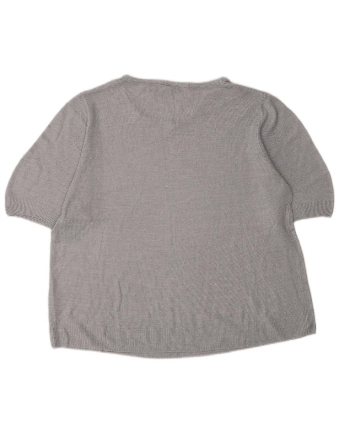 Suéter feminino Marks & Spencer com gola canoa Reino Unido 14 grande cinza