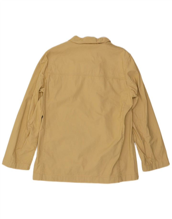 Jaqueta bomber feminina Marella UK 14 grande algodão amarelo