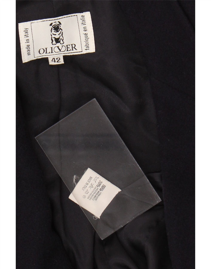 Jaqueta blazer feminina de 2 botões OLIVER BY VALENTINO IT 42 azul marinho médio