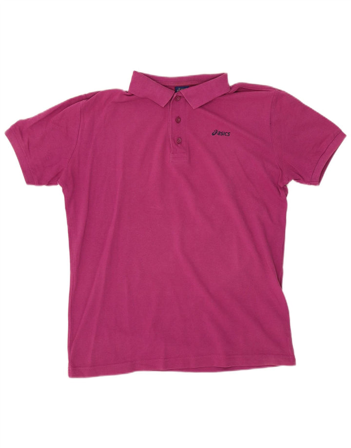 Camisa polo masculina Asics médio marrom algodão