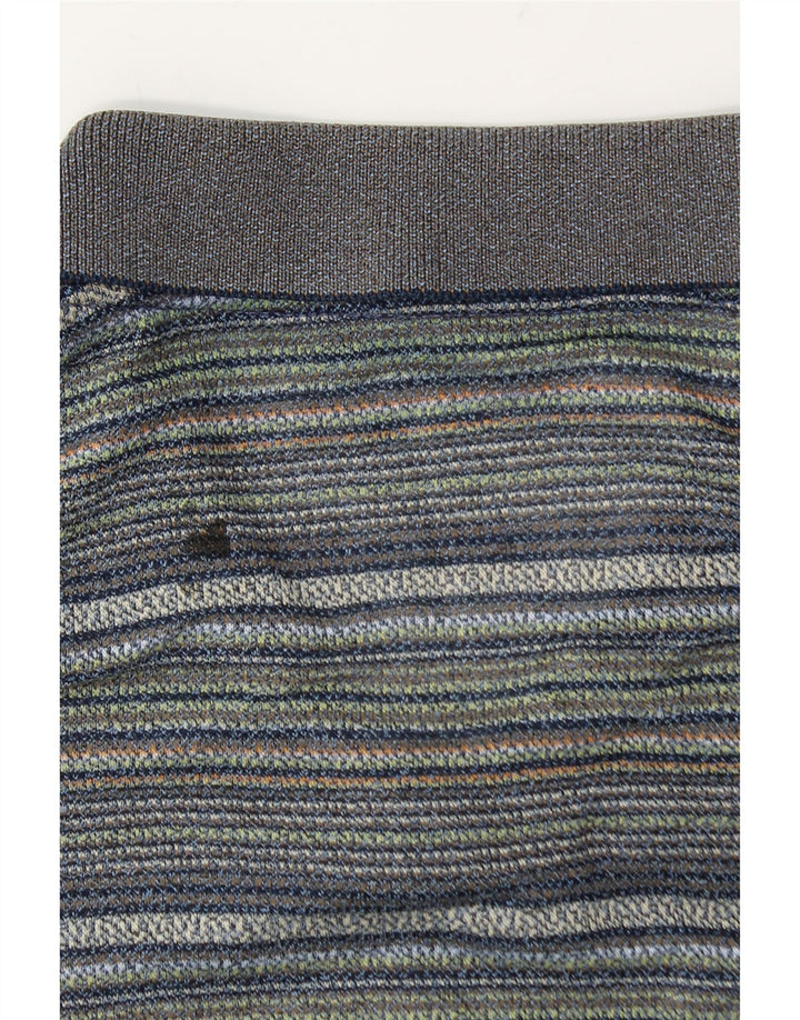 Camisa pólo masculina Ginalebole XL listrada azul