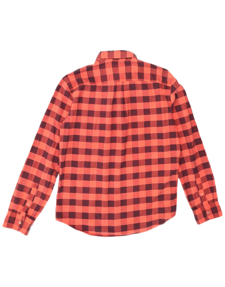 Camisa masculina American Eagle Outfitters XL laranja algodão guingão