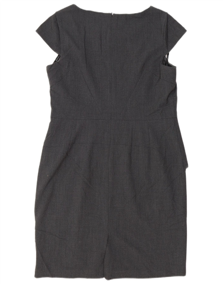 Vestido bainha feminino CALVIN KLEIN Reino Unido 16 grande cinza
