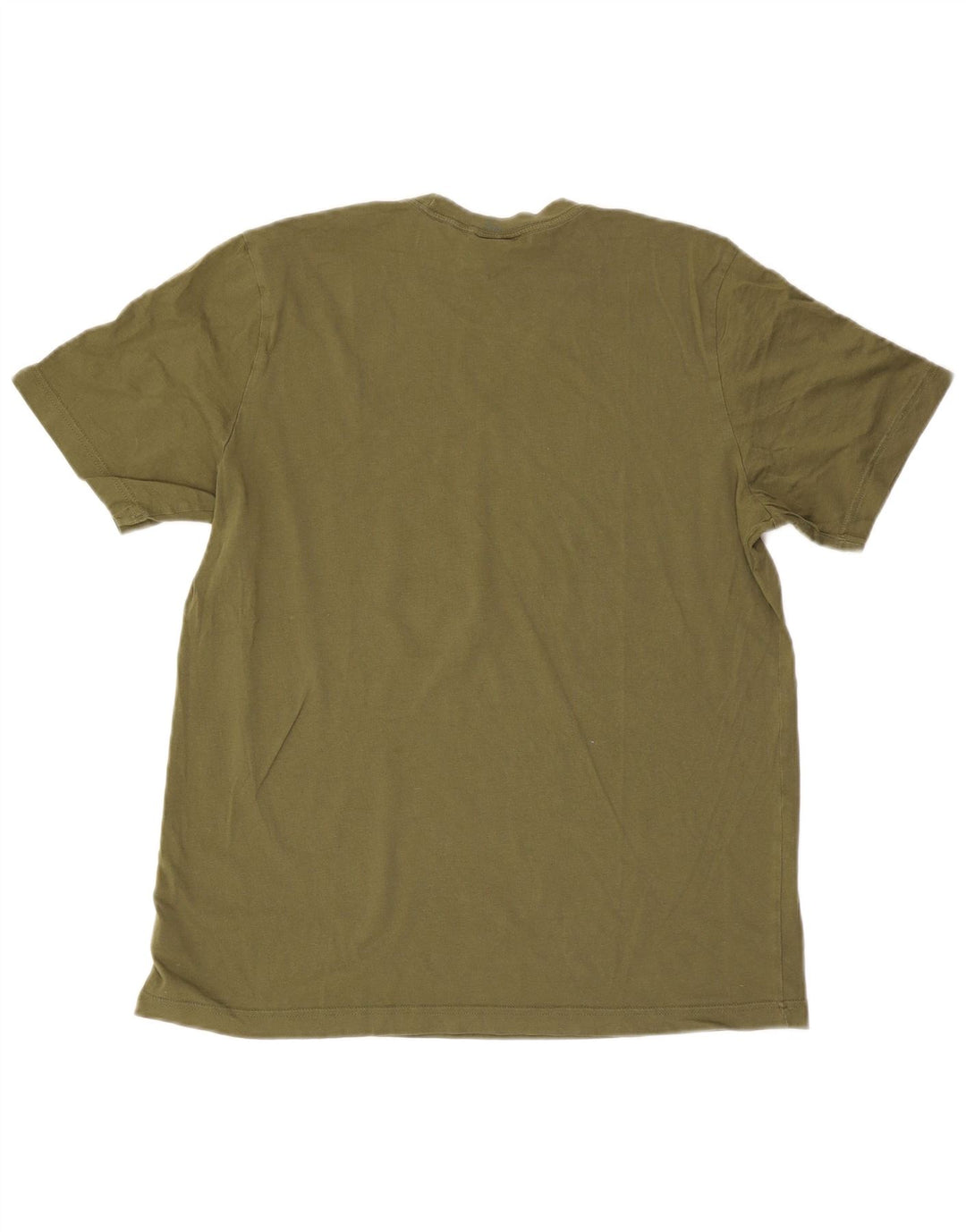 Adidas Mens Camiseta Top Médio Algodão Cáqui