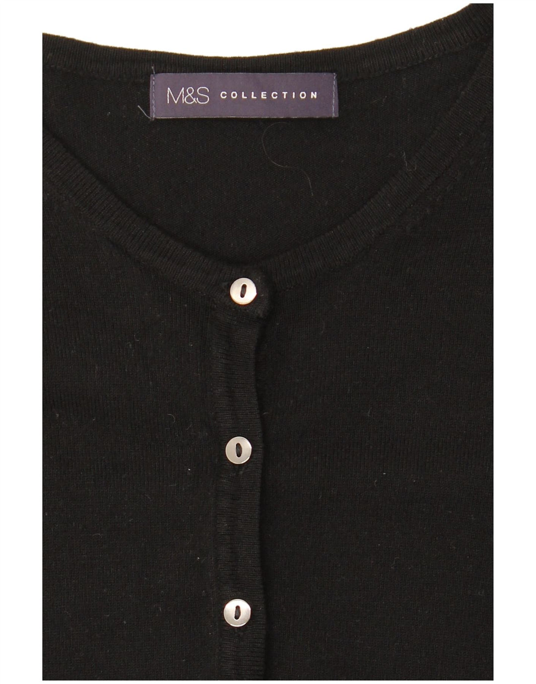 Suéter cardigã feminino Marks & Spencer Reino Unido 10 pequeno preto