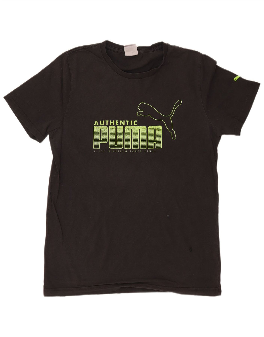 Camiseta masculina PUMA Graphic Top Médio Preto