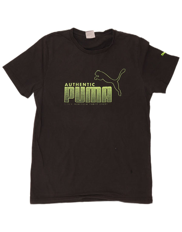 Camiseta masculina PUMA Graphic Top Médio Preto