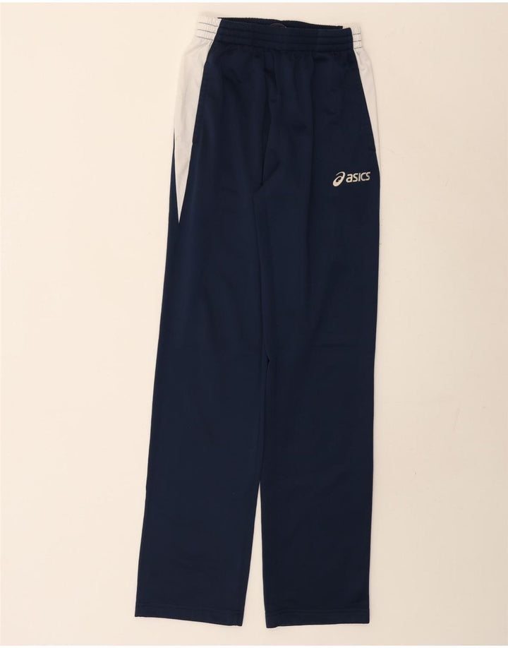 Calça de treino feminina Asics UK 12 médio azul marinho colorblock