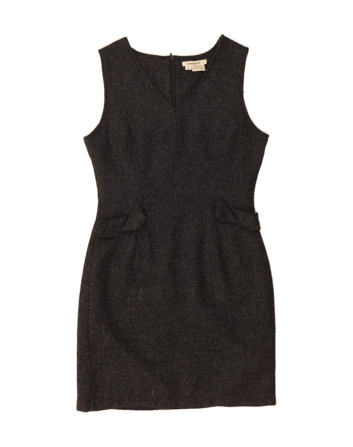 TIMBERLAND Womens Sleeveless Sheath Dress US 8 Medium Grey Wool Vintage Timberland and Second-Hand Timberland from Messina Hembry 