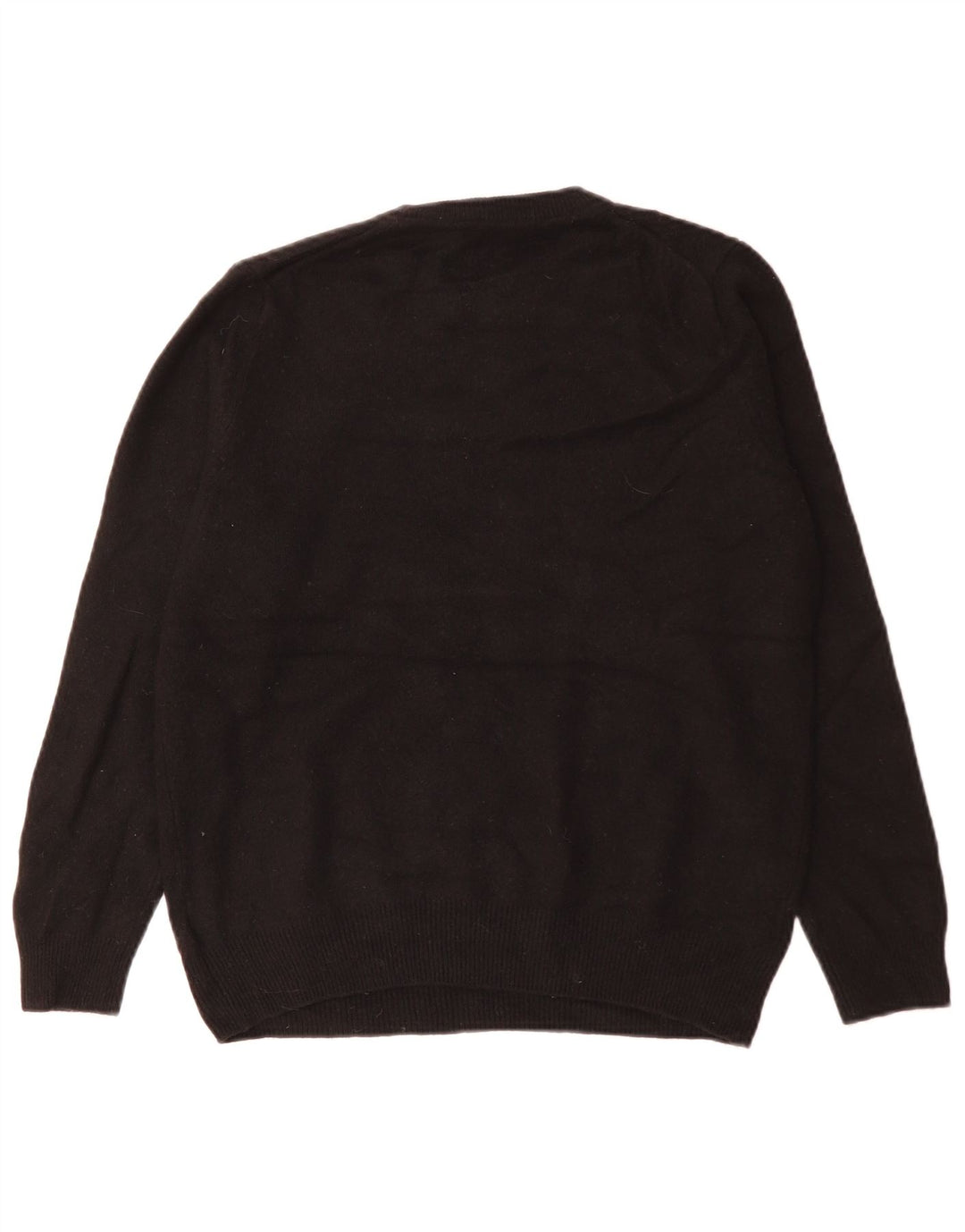 Suéter feminino Marks & Spencer com gola redonda Reino Unido 12 médio preto
