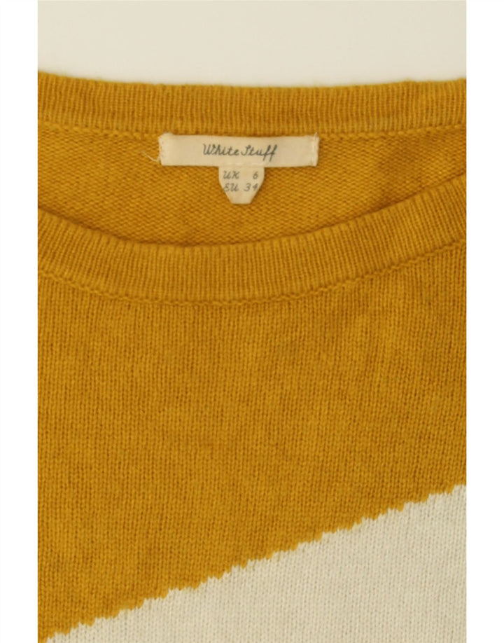 WHITE STUFF Womens Boat Neck Jumper Sweater UK 6 XS Multicoloured Vintage White Stuff and Second-Hand White Stuff from Messina Hembry 