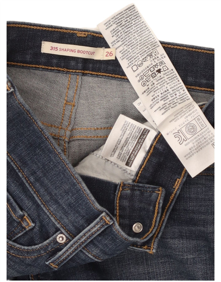 Calça jeans feminina Levi's 315 Shaping Bootcut W26 L29 azul algodão