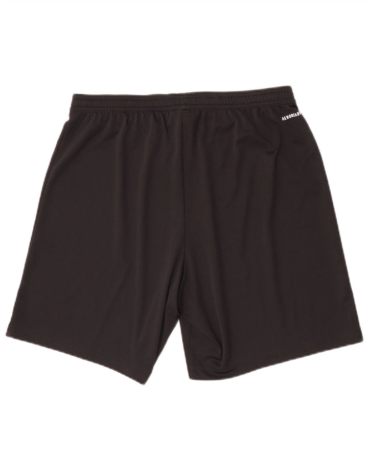 Shorts esportivos masculinos Adidas grande poliéster preto