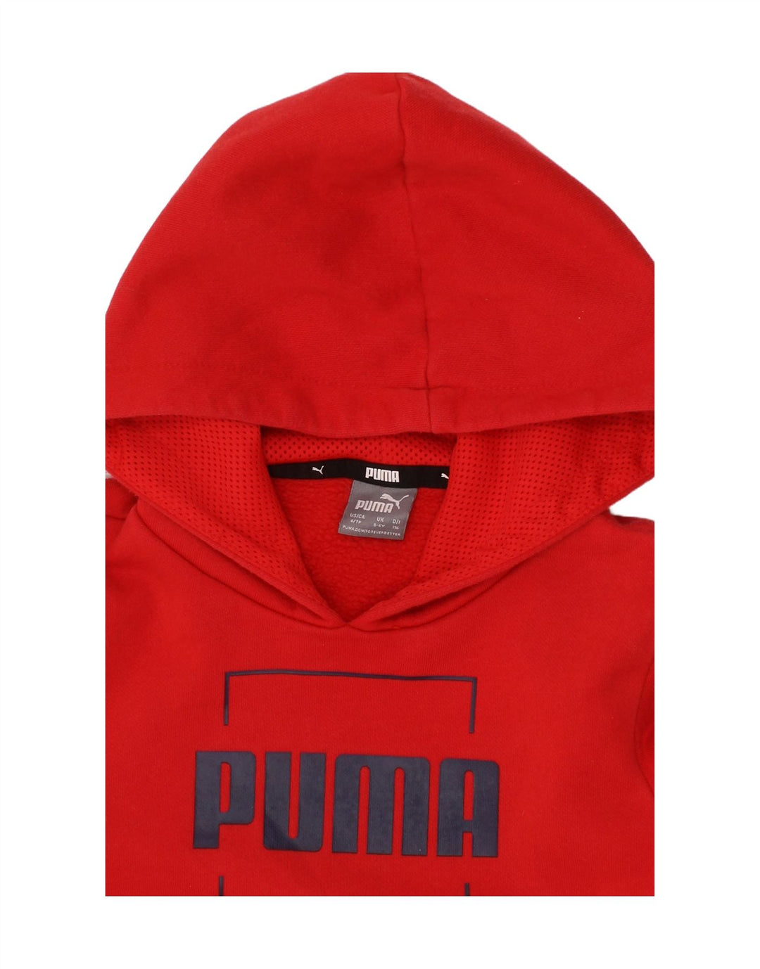 Jumper com capuz gráfico PUMA Boys 5-6 anos vermelho