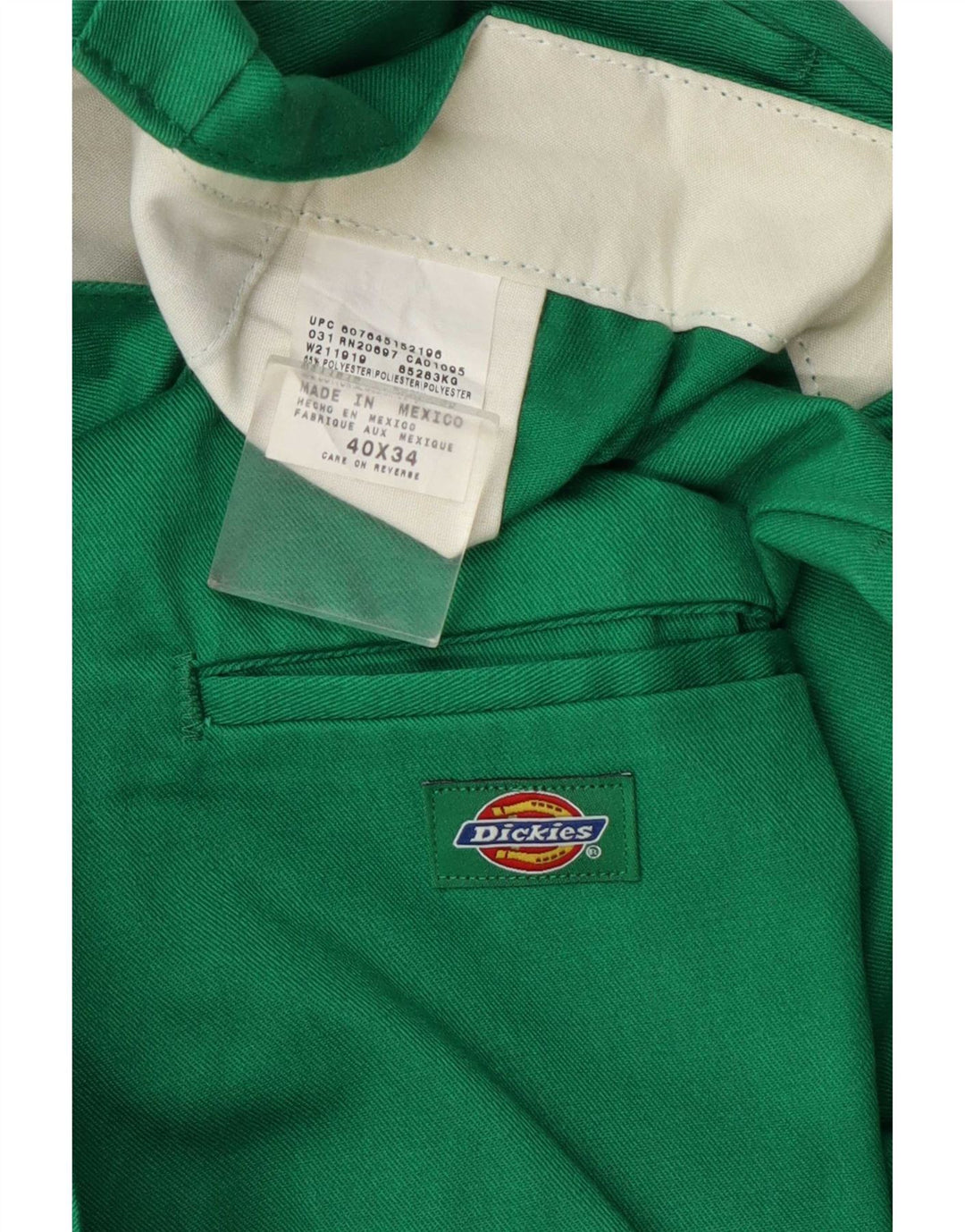 Shorts cargo masculino Dickies W40 XL verde poliéster