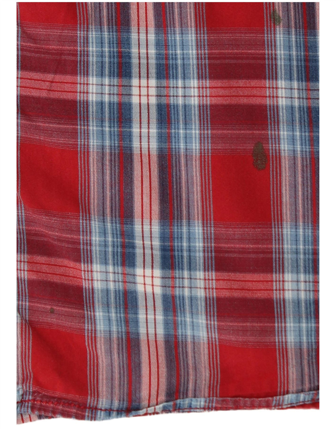 Camisa masculina FAT FACE XL de algodão xadrez vermelho