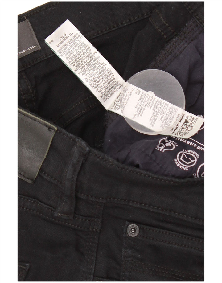 MARKS & SPENCER Calça jeans reta masculina W34 L31 algodão preto