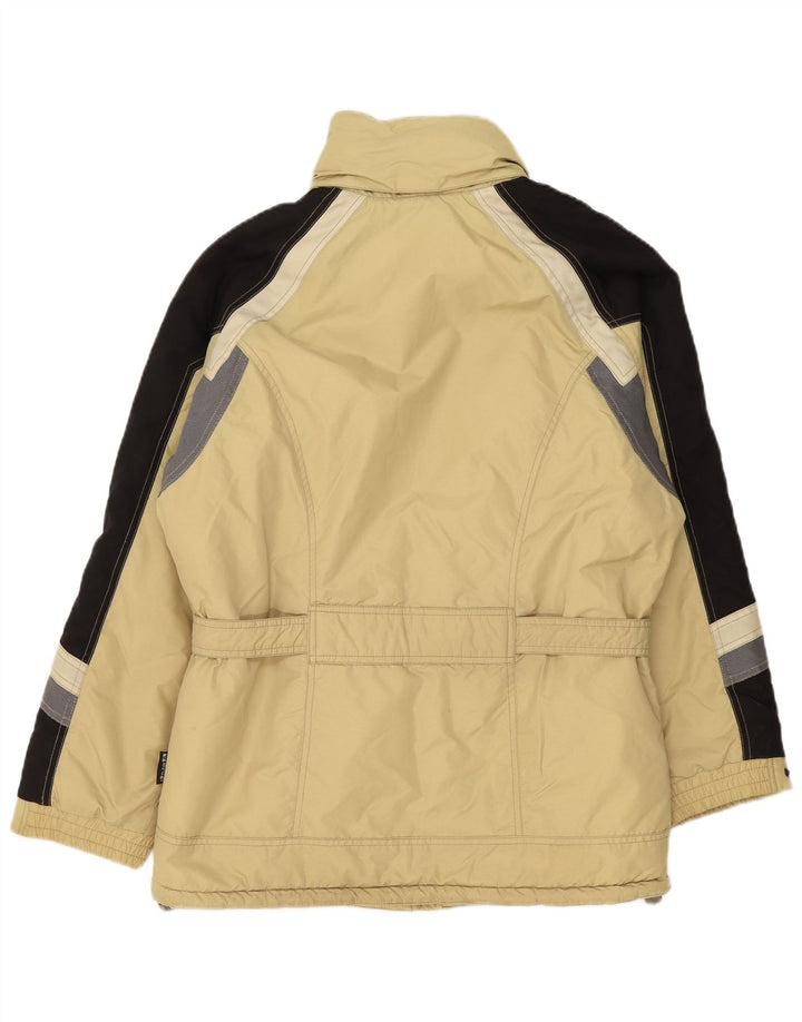 Jaqueta de esqui oversized feminina Brugi IT 44 Medium Beige Colourblock Poliamida