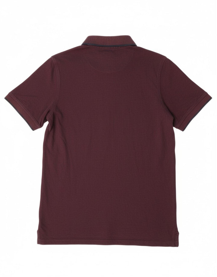 Camisa polo masculina JACK & JONES grande Borgonha