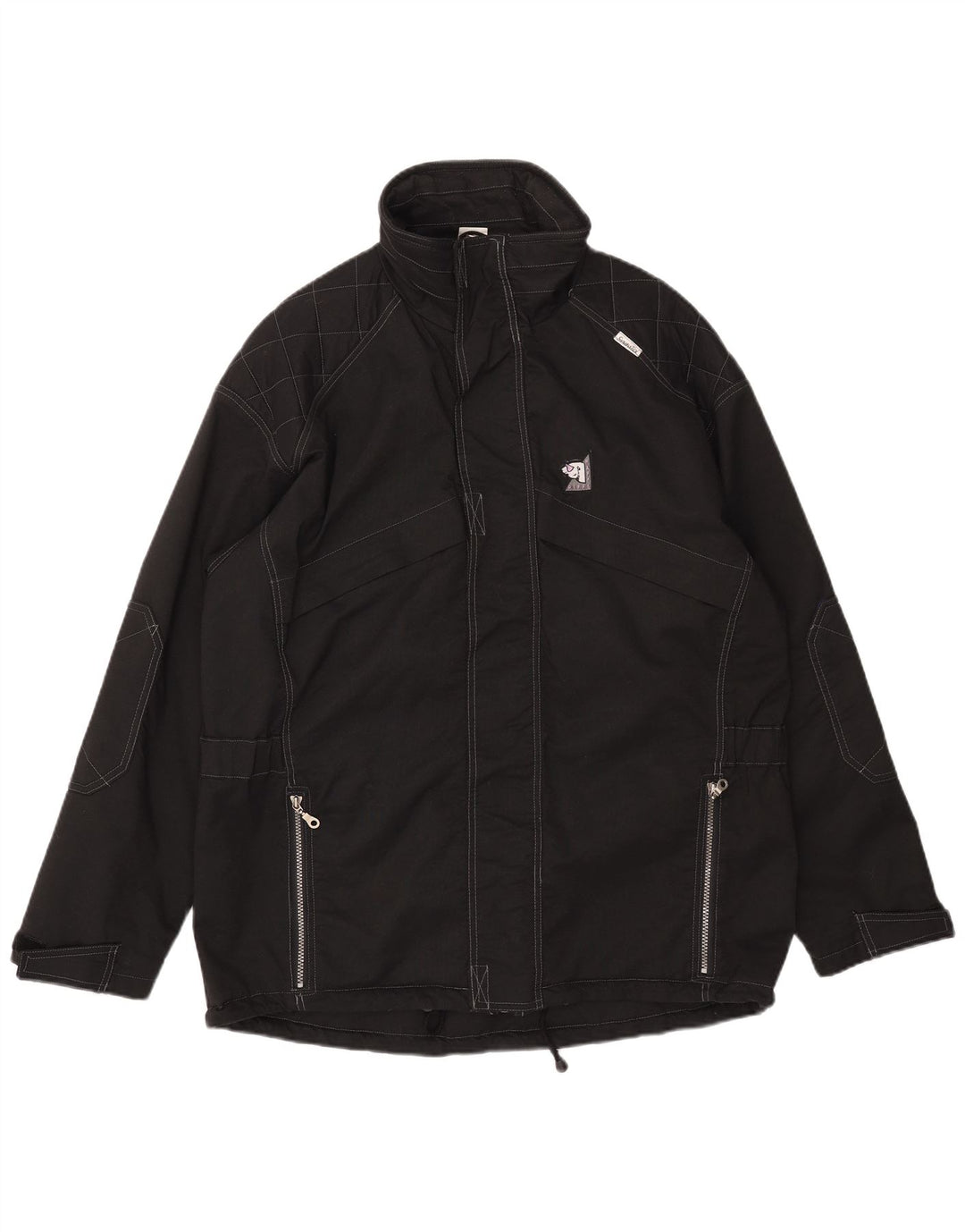 Jaqueta corta-vento masculina Riff & Riffa UK 40 grande poliamida preta